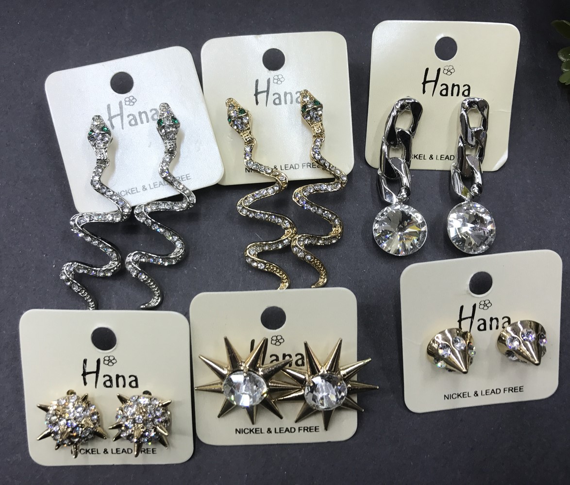 Wholesale high quality Jewelry lot 10 pairs crystal rhinestone stud Earrings