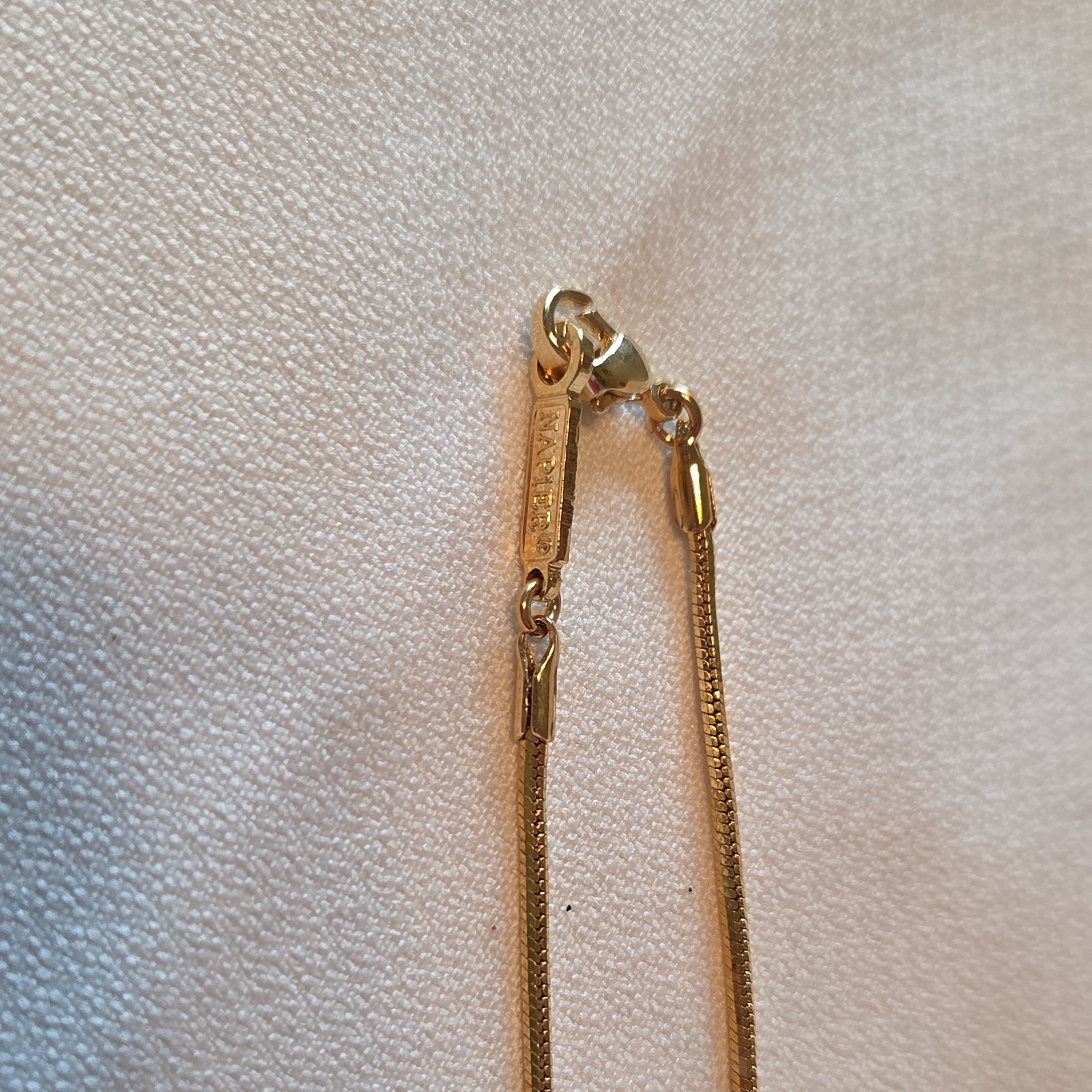 Lot of 3 Gold Tone Snake Chain Necklaces Lobster Clasp No Stone