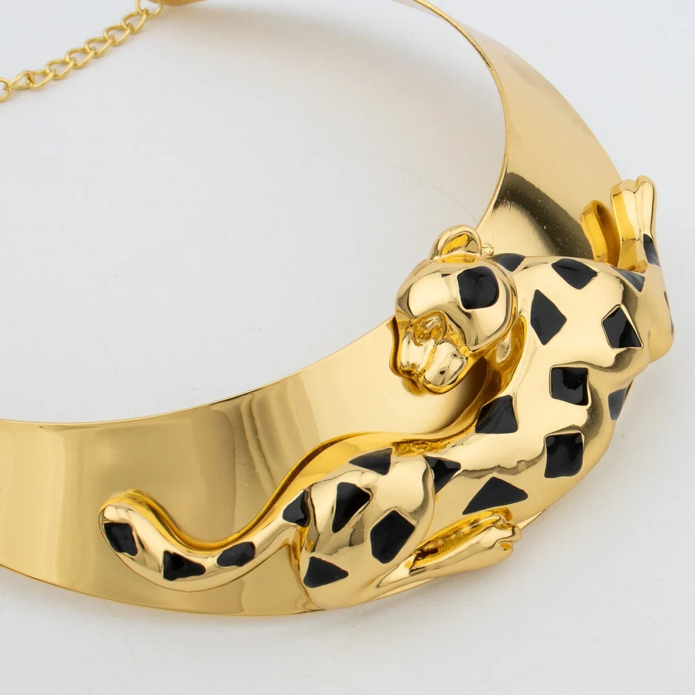 Jewelry Set for Women 18K Gold Plated Necklace Earrings Bracelet Ring Animal
