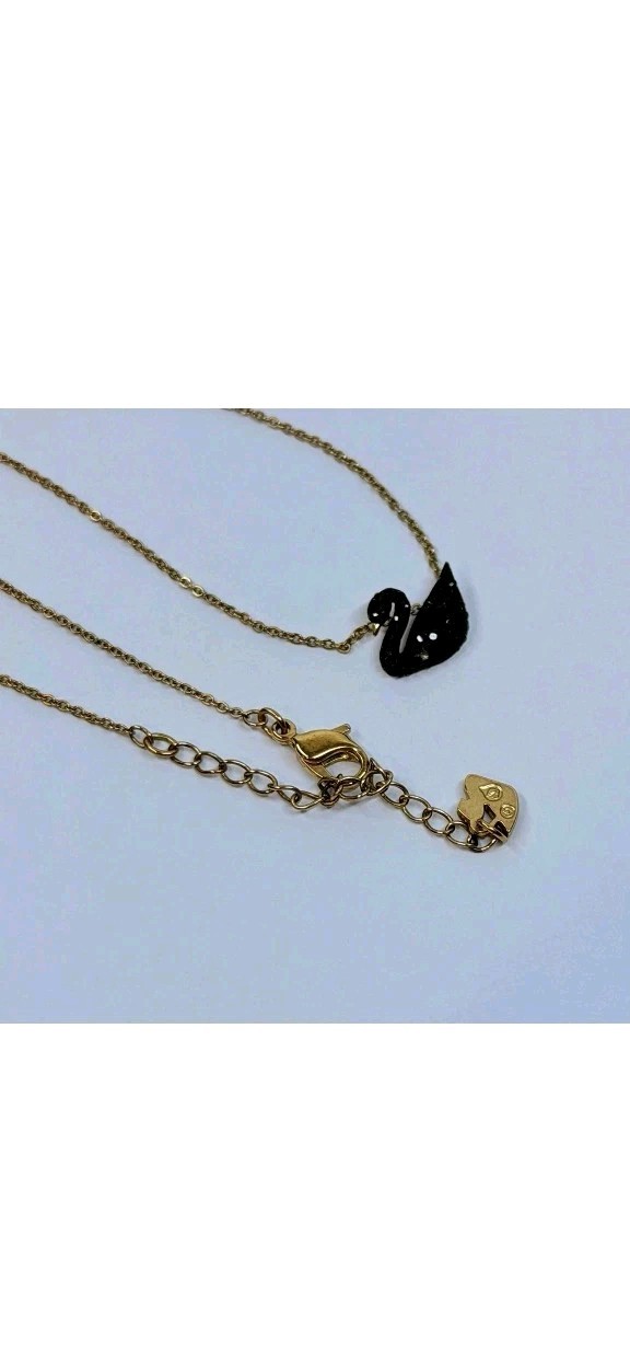 Swarovski 5204134 Women’s Black Iconic Swan Necklace