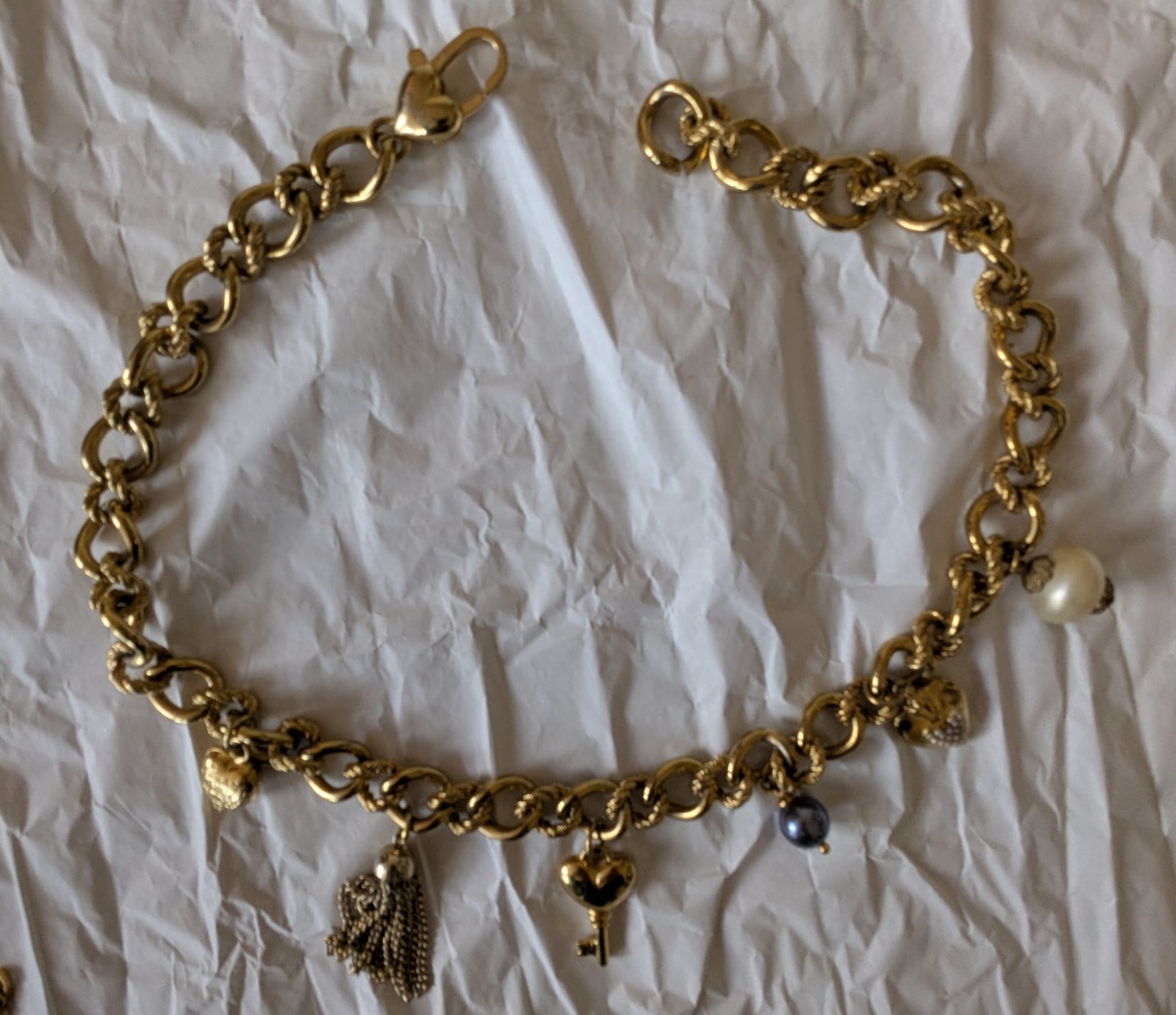 Dolce and Gabbanna Chunky Charm Tassel Neckalce. Good Condition.
