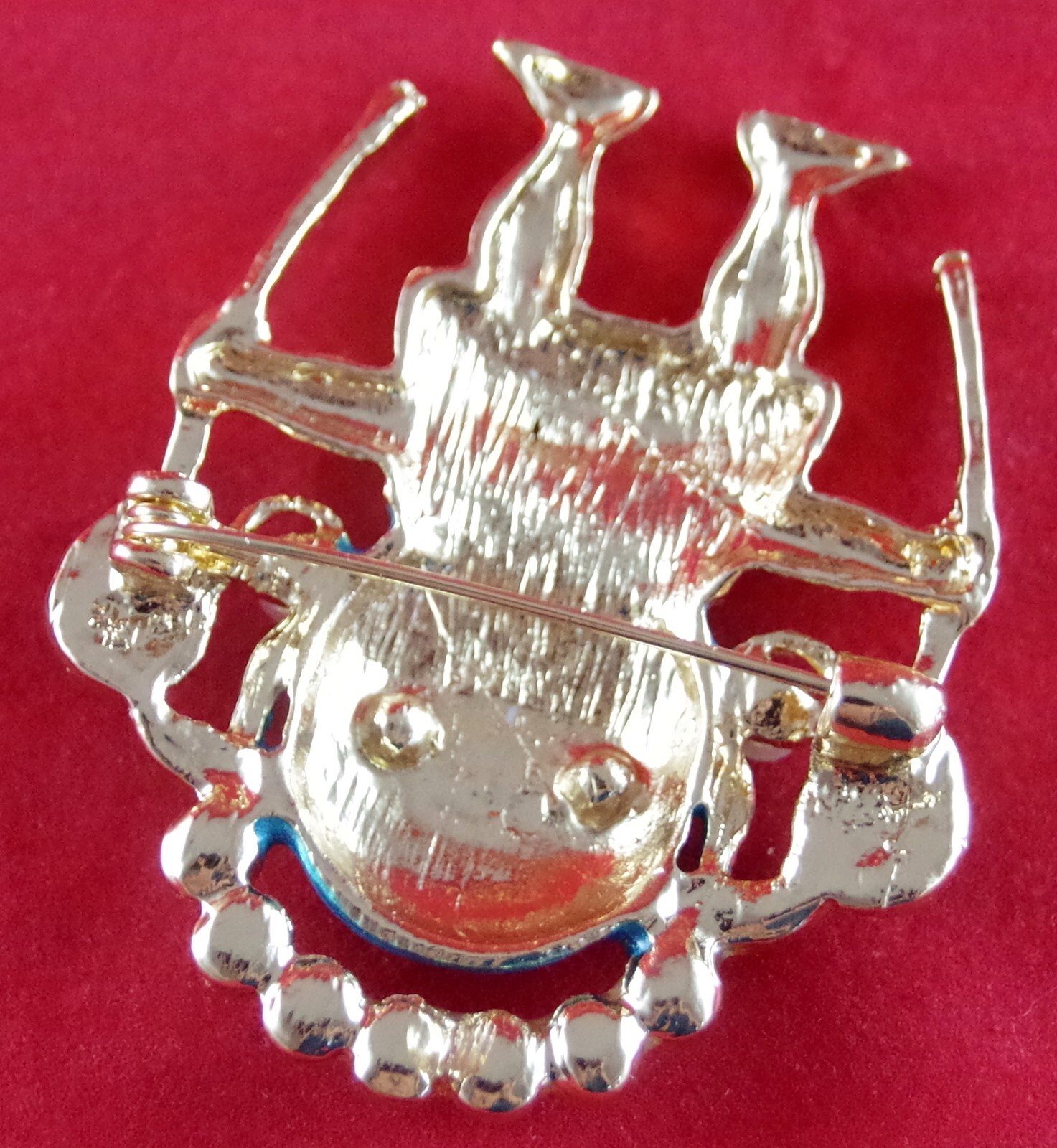 2″ NWOT UNSIGNED KENNETH JAY LANE INSPIRED WITCH DOCTOR WARRIOR BROOCH PIN