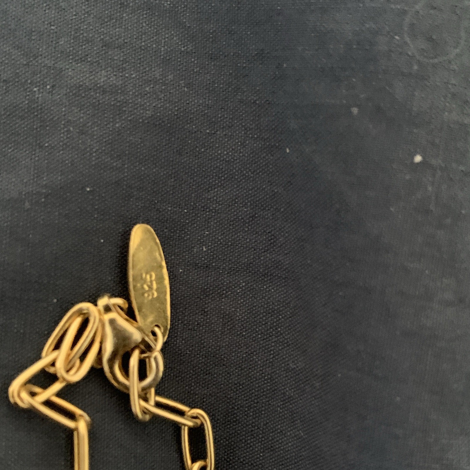 BaubleBar Gold Tone 925 Cable Chain Necklace with Lobster Clasp, No Stone