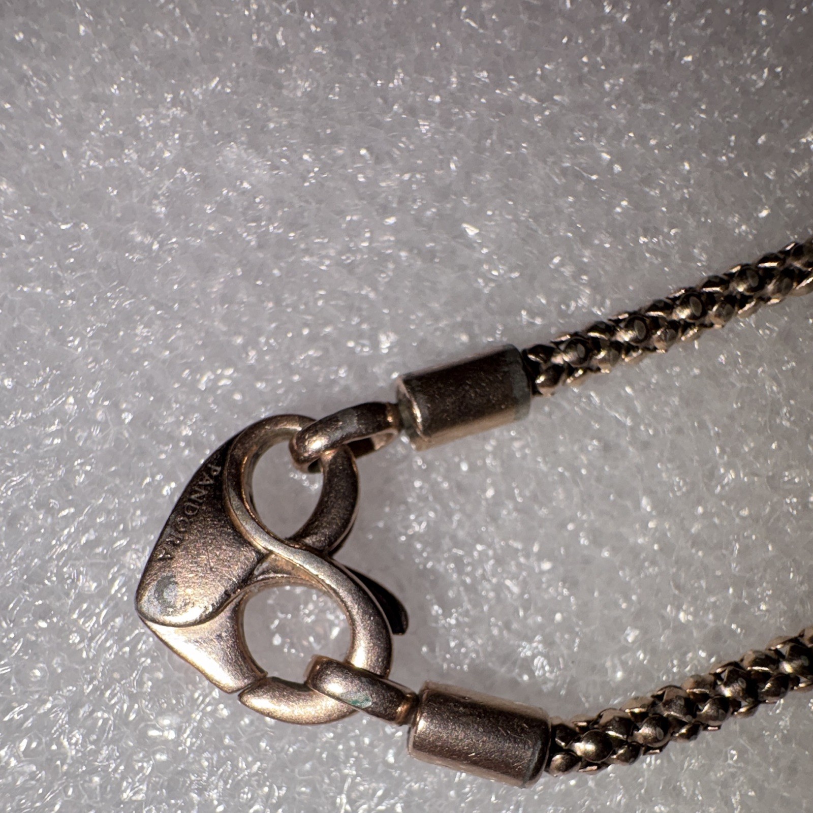 Pandora Rose Gold Studded Chain Bracelet ALE & MET! See Description!