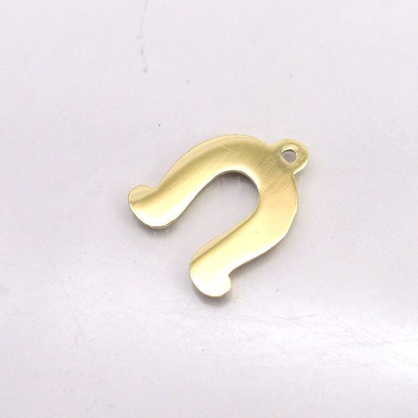 Gucci Horseshoe Gold Tone Pendant Top Charm Used L 1.5 x W 1.4cm 0.55×0.59in