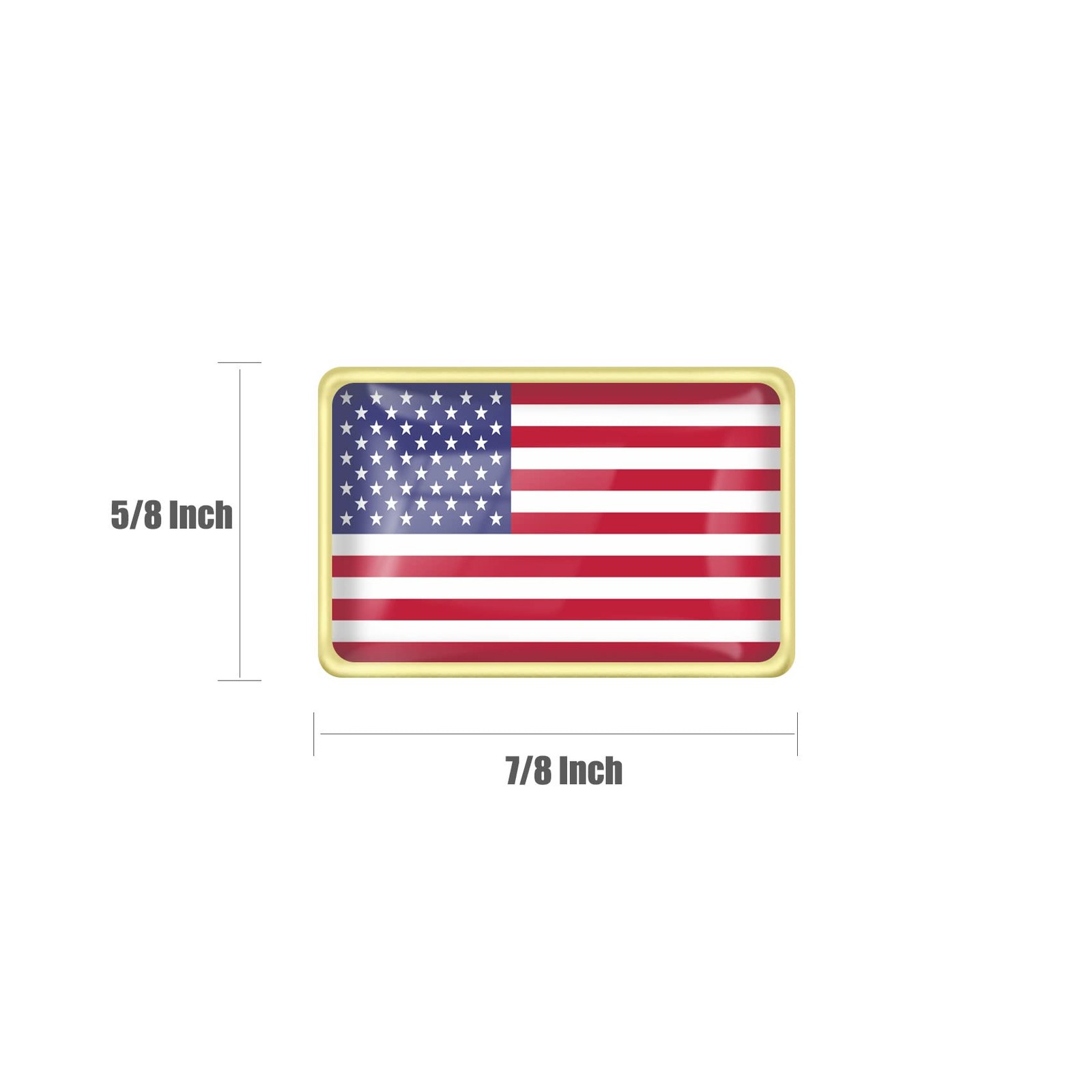 100 Pack Pack United States of American Flag Lapel Pins Bulk – USA US Country…