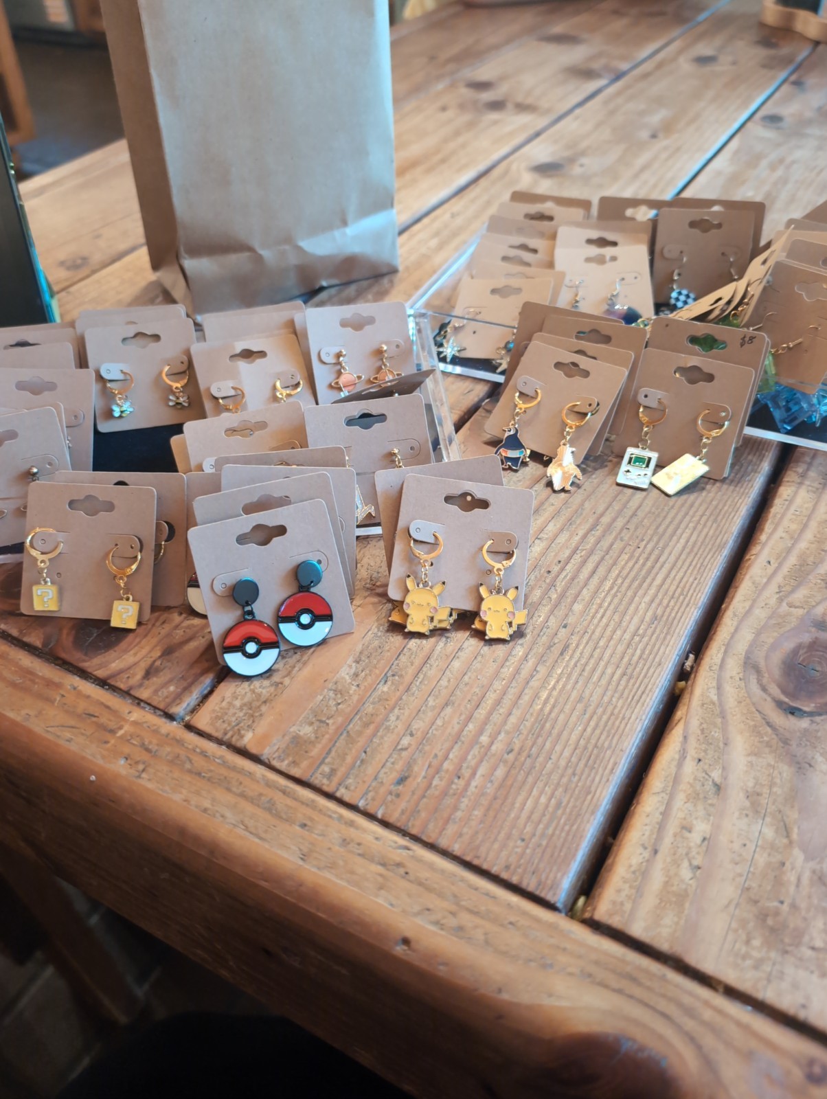 80 Handmade Earrings – Boutique, Geometric & Gaming Styles – Reseller Lot