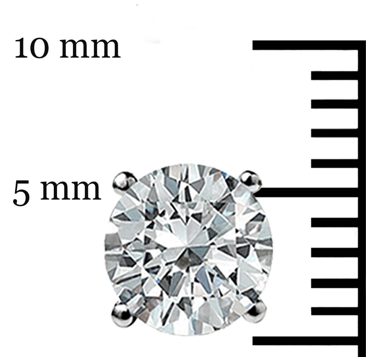 VVS1 Moissante Stud Earrings 925 Sterling Silver 1.0CT GRA✅