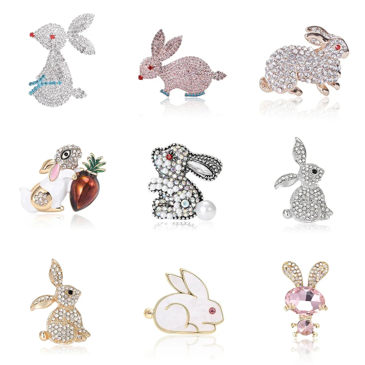 Bunny Rabbit Pin Brooch Easter Fashion Jewelry Easter Bunny FAST Free Ship USA