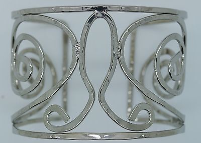 Fashion 3pc silvertoneshiny metel open bangles bracelet
