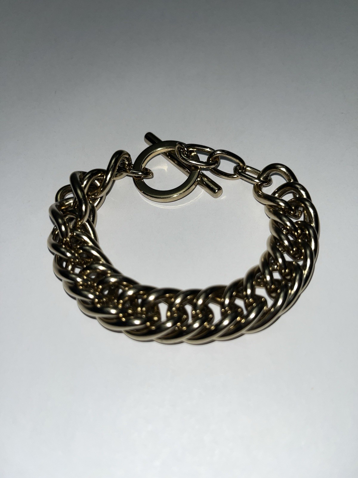 Dyrberg & Kern Gold Tone Chunky Toggle Bracelet | Danish Designer Jewelry
