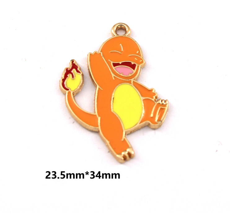 New 80 Pcs Japanese Anime Mixed Enamel Charms Metal Pendants DIY Jewelry E50