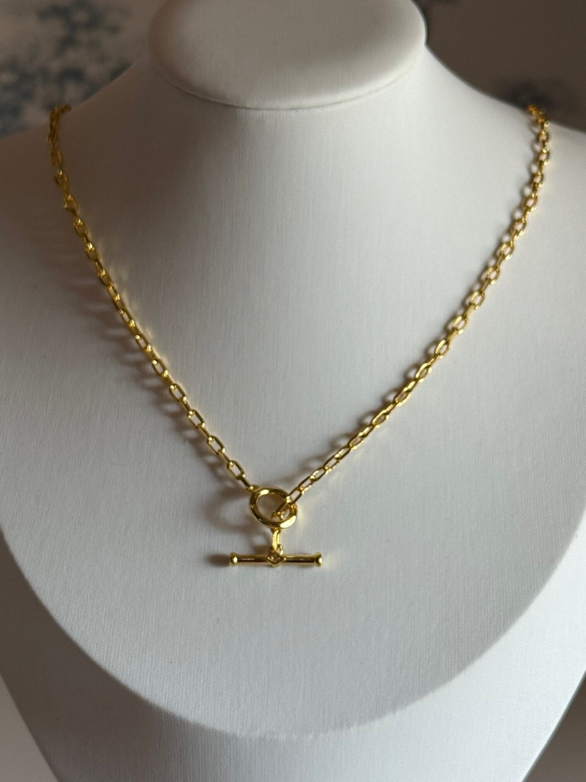 Gold Toggle Chain Necklace