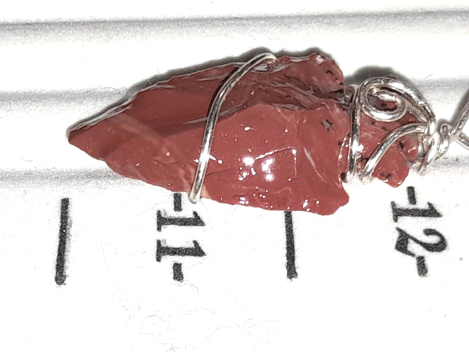 Natural jasper Arrowheads necklaces male female red pendants jewelry Gift unisex