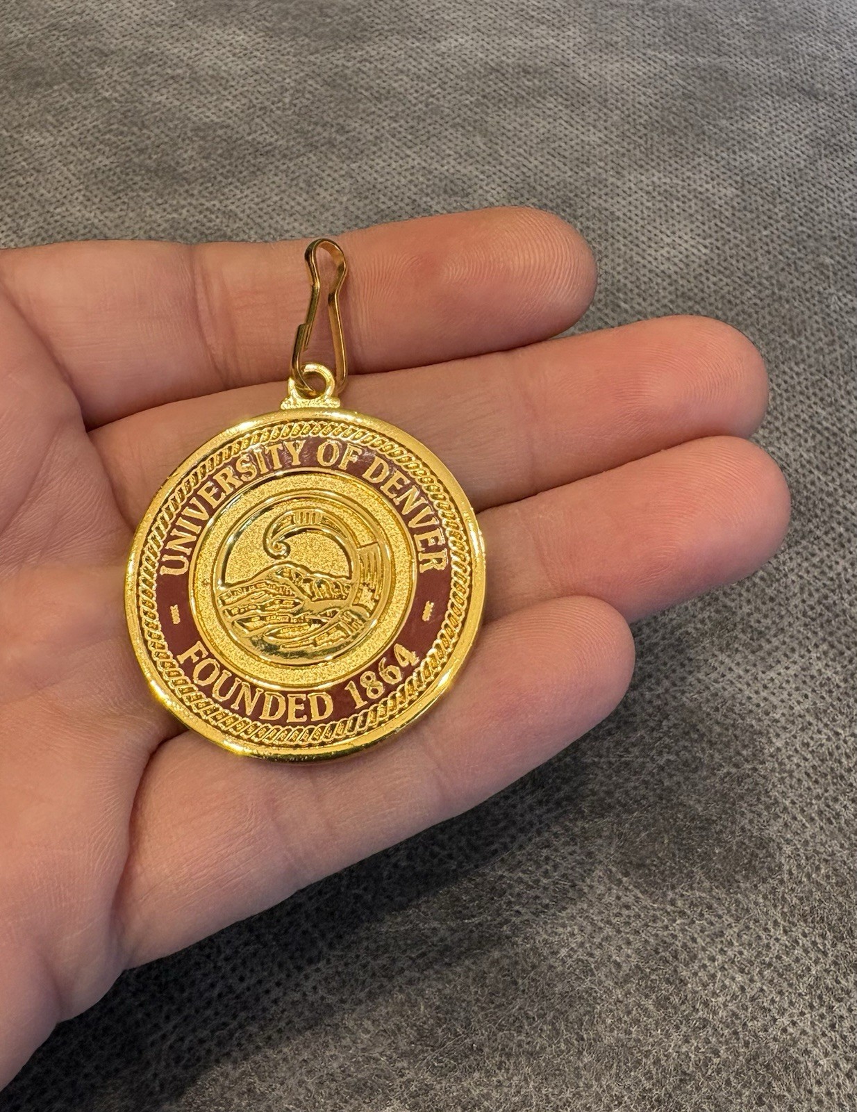 University Of Denver Founded in 1864 Zipper Pull Medallion by Jostens ZP 455