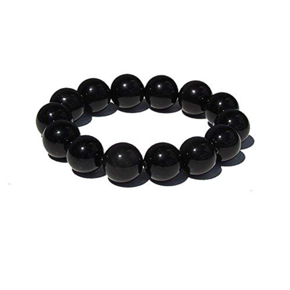 Grounding & Protection Stretch Bracelet, 14mm Beads, Unisex (5″-7″ Adult Wrist)