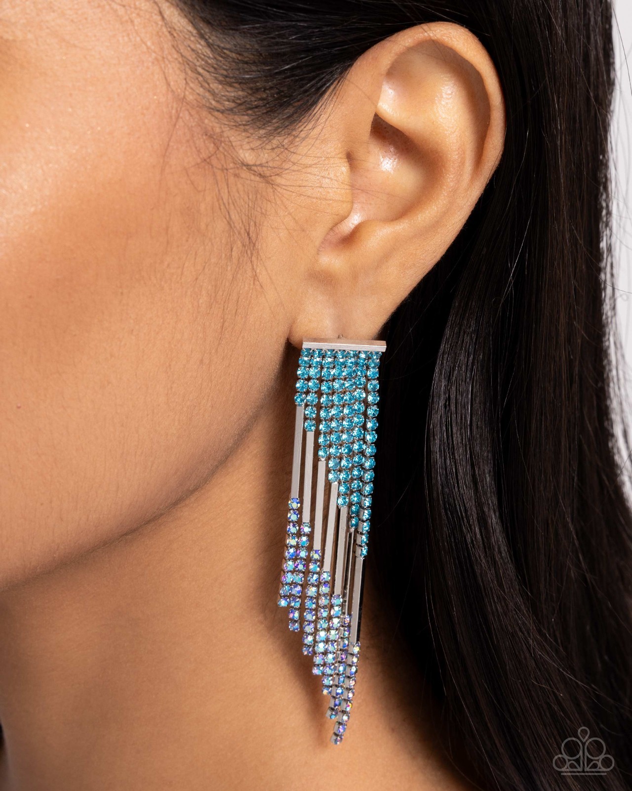 Careless Cascade Blue Post Earring