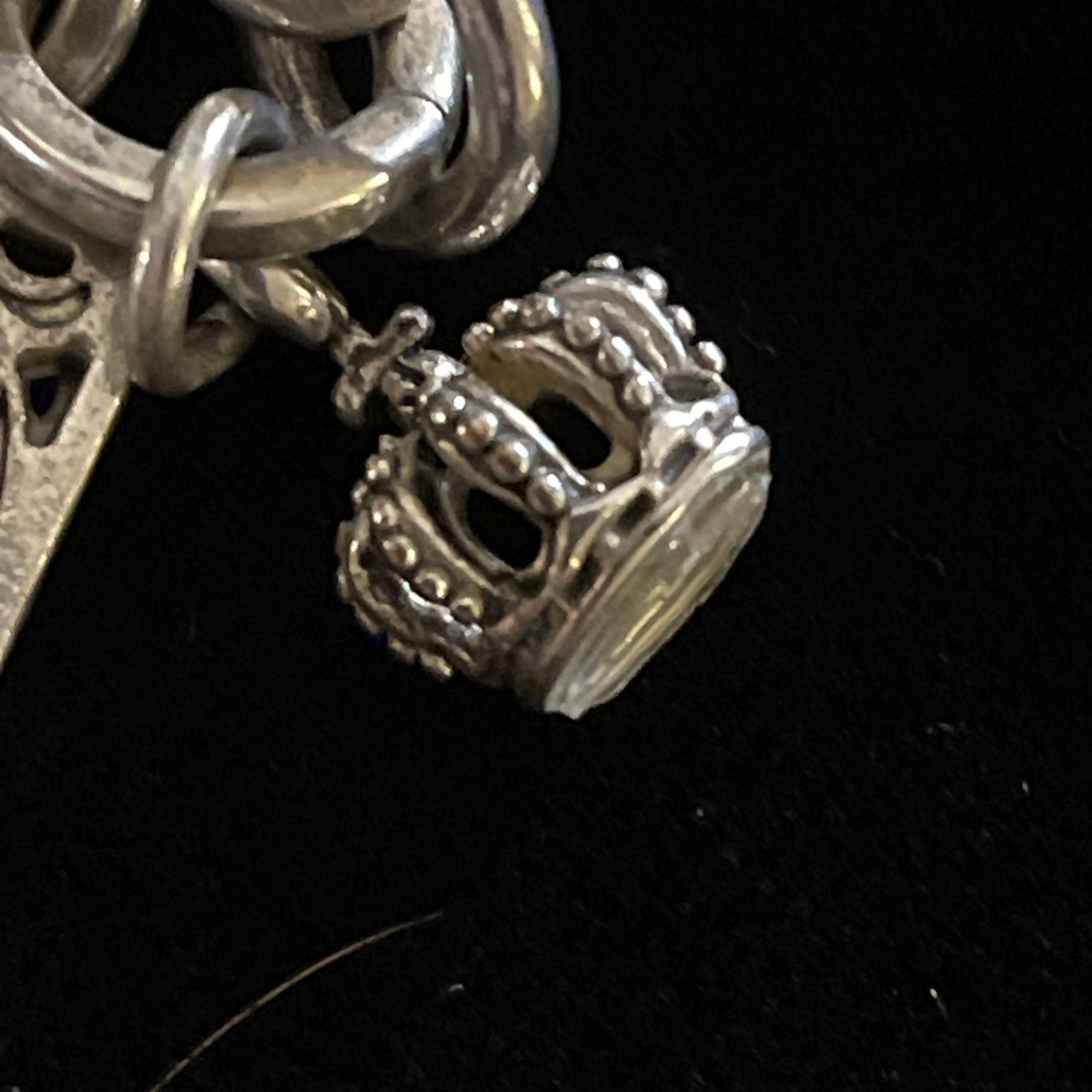 Vintage Juicy Couture Bracelet 10 Rare Charms Clock Shell Bird Locket Crown Bell