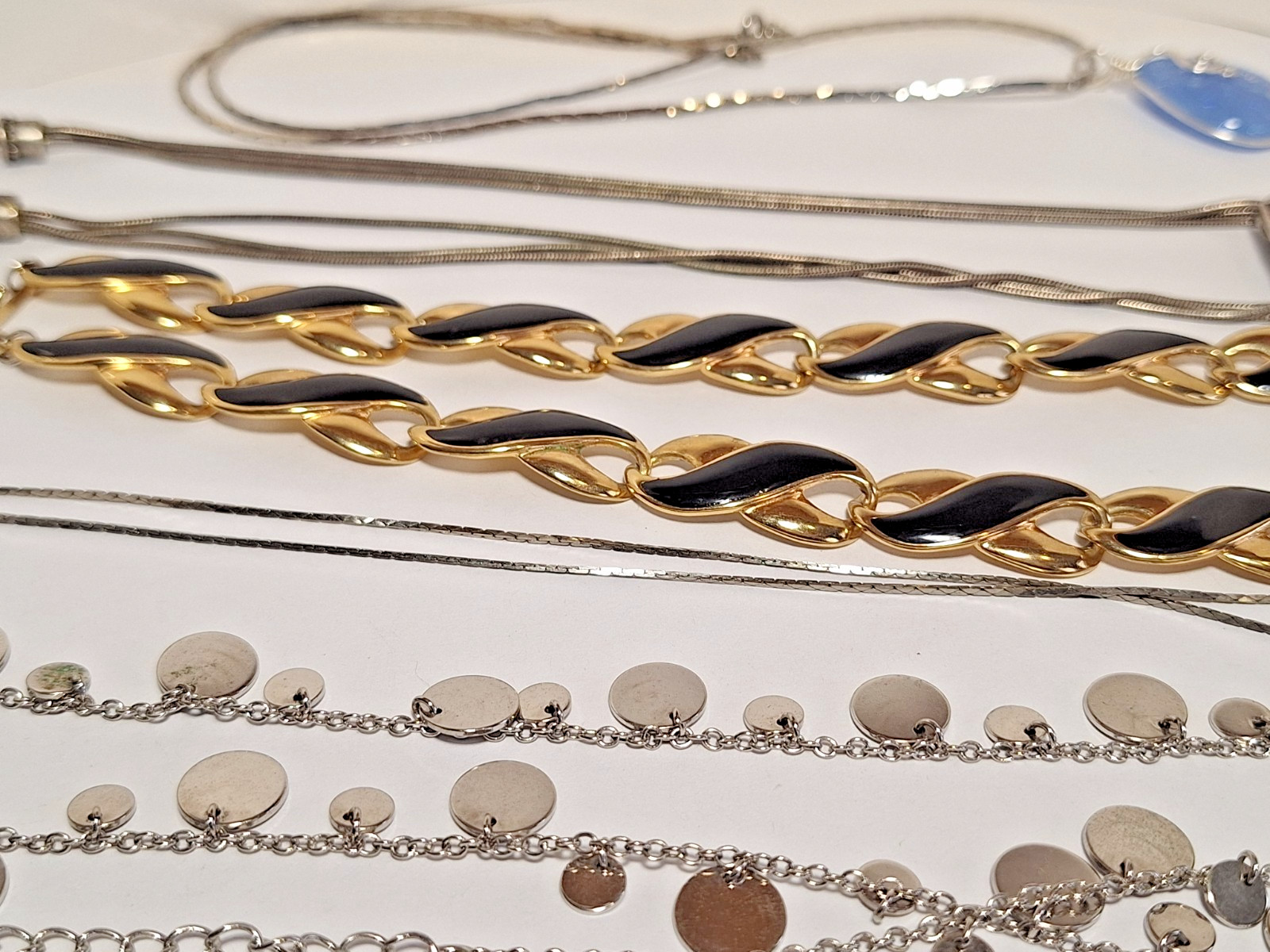 Lot of 5 Branded, Unbranded Fashion Necklaces & 1 With Sterling Silver Pendant