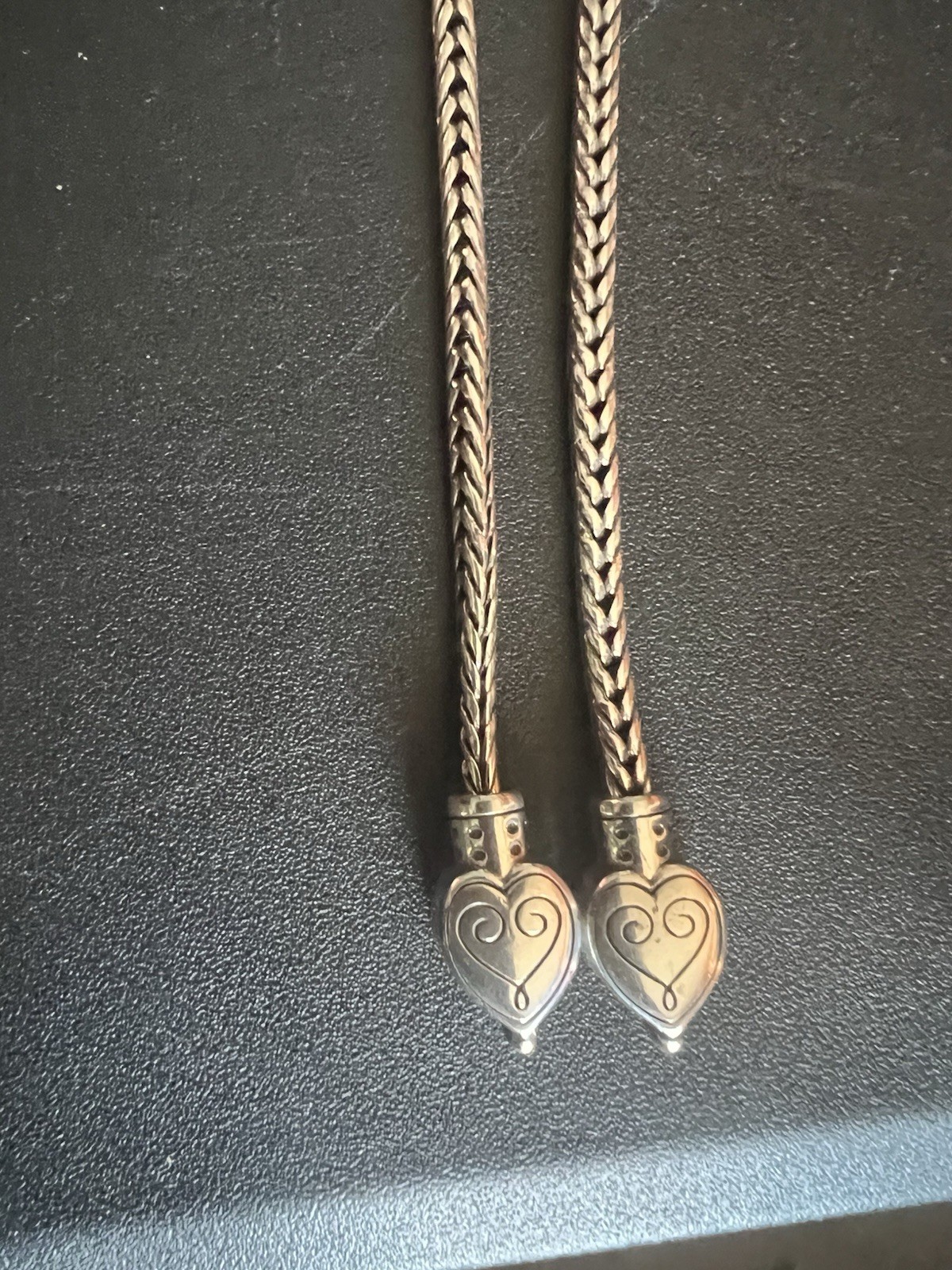 Brighton Heart Silver Necklace And Bracelet