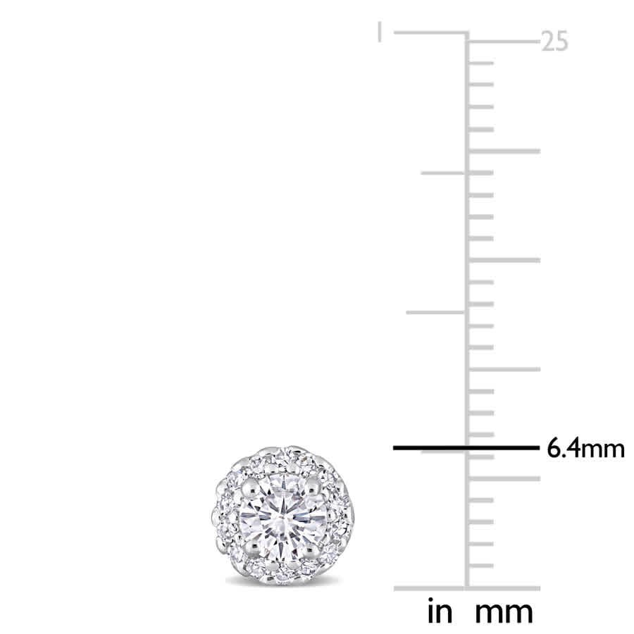 AMOUR 5/8 CT TDW Diamond Cluster Stud Earrings In Platinum