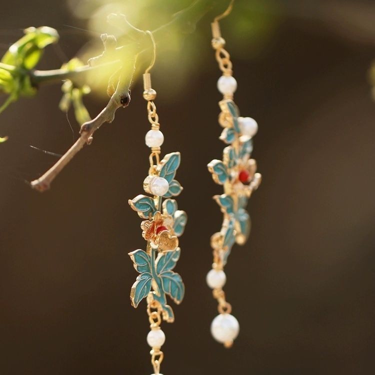 Chinese Vintage Style Drop Earrings New Chinese Hanfu Qipao Ear Jewelry