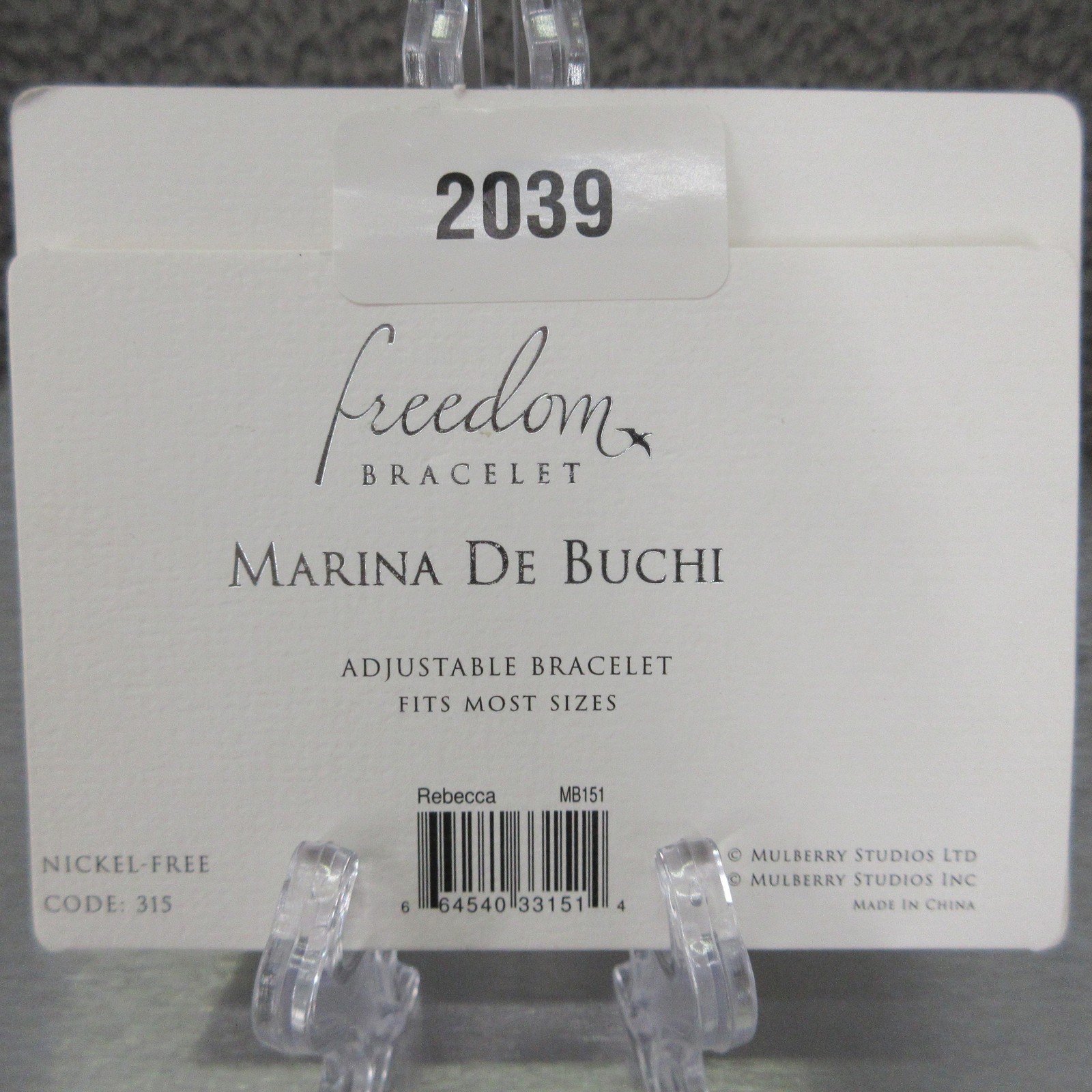 Marina De Buchi Rebecca Freedom Bracelet Womens Gold Adjustable Nickel Free