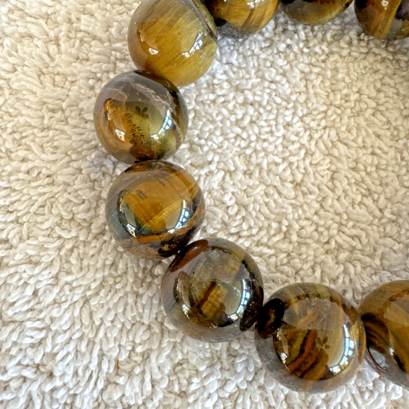 Multicolor Dragon Pattern Agate Bracelet Round Bead Fashion 12mm Elasticity 7.5″