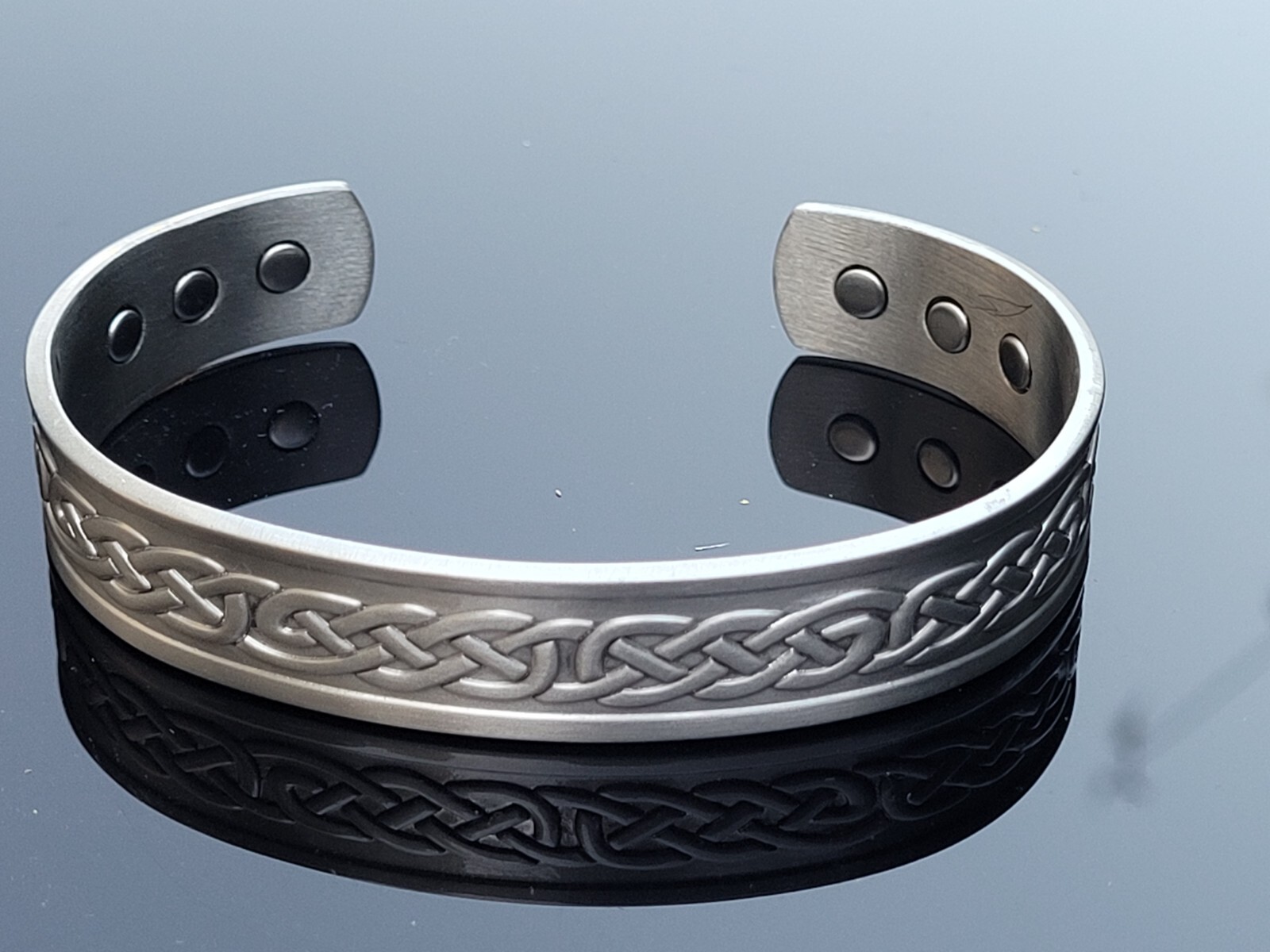 3 Pack Solid Copper Magnetic Bracelets Arthritis Pain Therapy Cuff Set