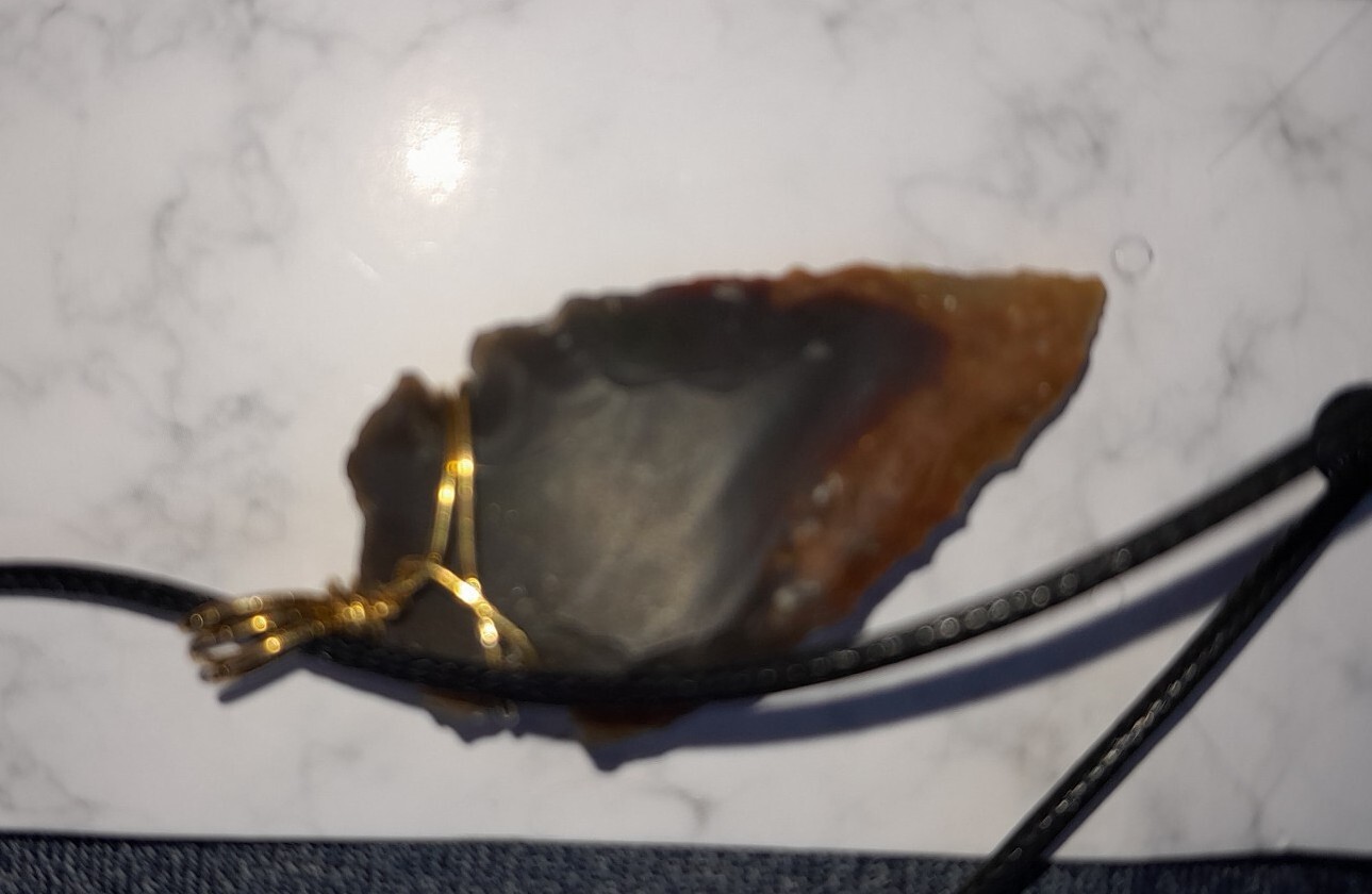 Natural Stone Arrowheads necklaces male female new pendants jewelry Gifts unisex