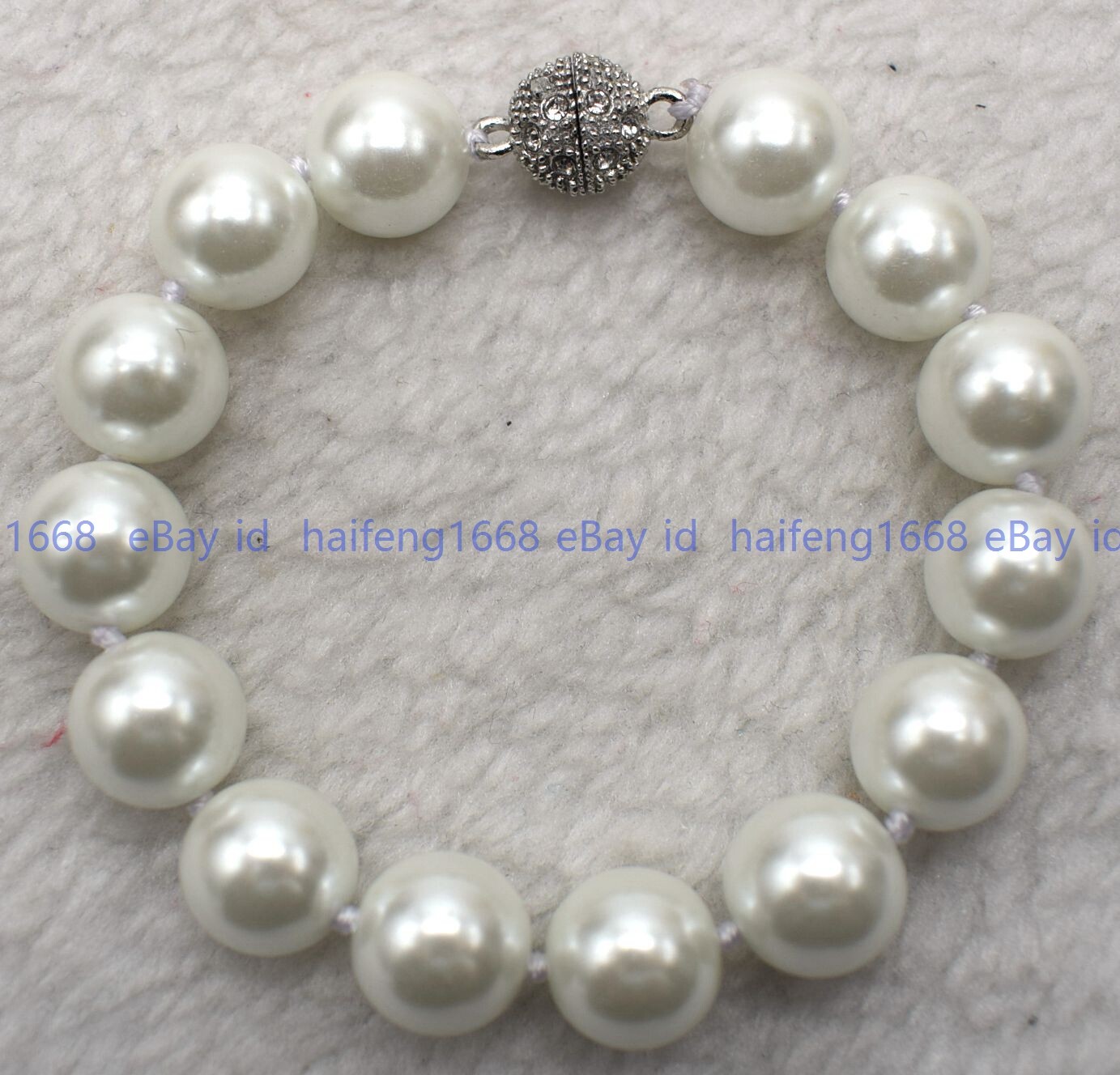 Genuine 8/10/12mm Multicolor South Sea Shell Pearl Round Beads Bracelet 7-9″ AAA