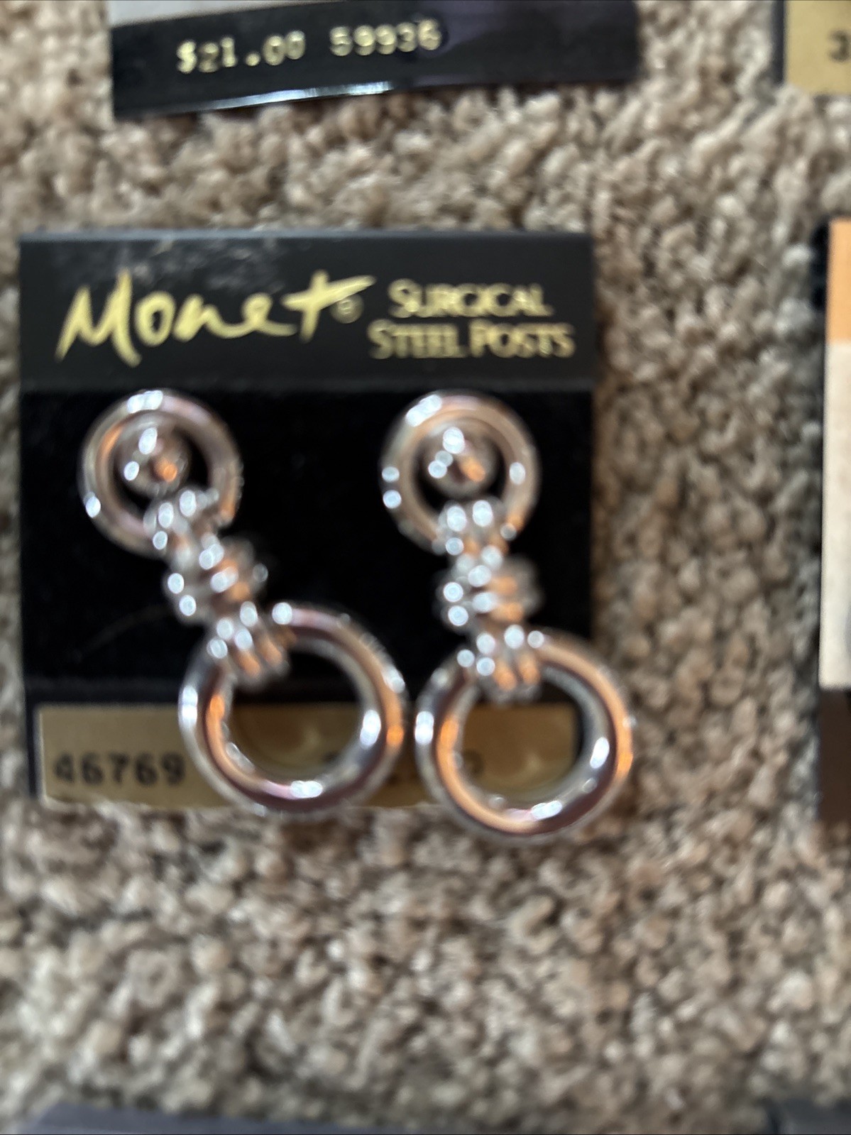 NEW Silver Color Pierced Earring All Shape Size Alfani, Monet, Trifari, Woodward