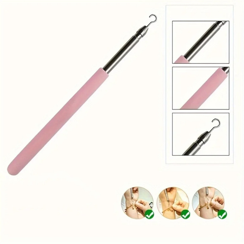 1pc Bracelet Helper Tool Stainless Steel Jewelry Fastening Aid Accessory – NEW