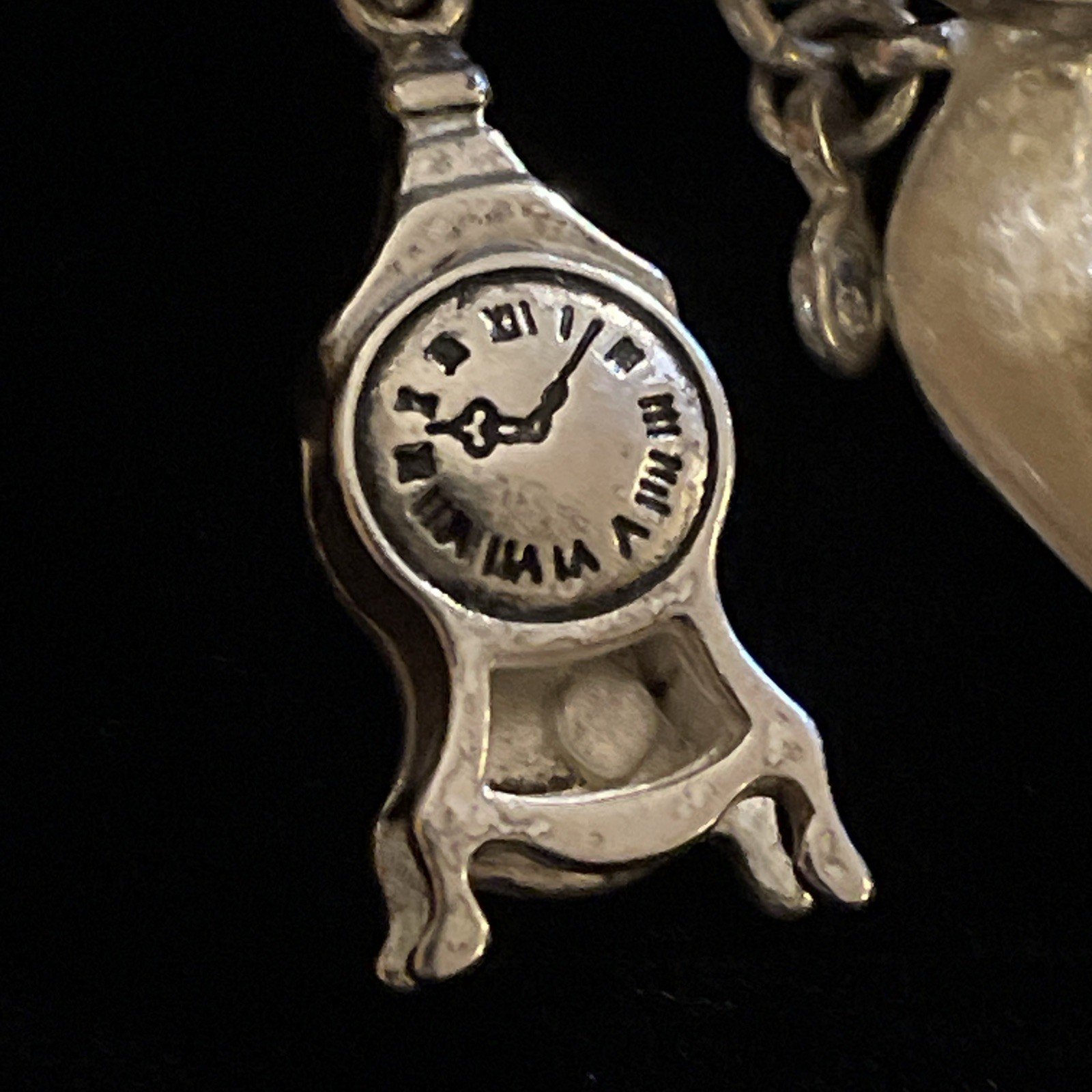 Vintage Juicy Couture Bracelet 10 Rare Charms Clock Shell Bird Locket Crown Bell