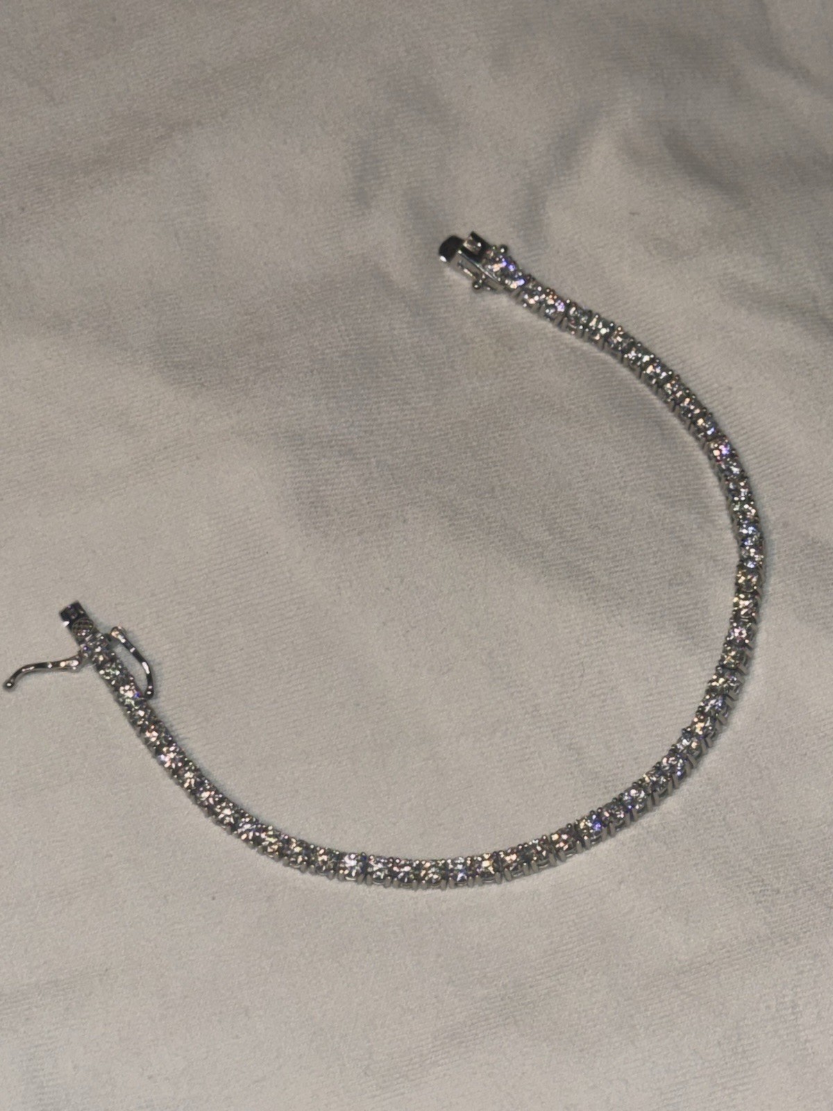 925 sterling silver VSS Moissanite 3mm 7in watch video on Instagram XDevestated