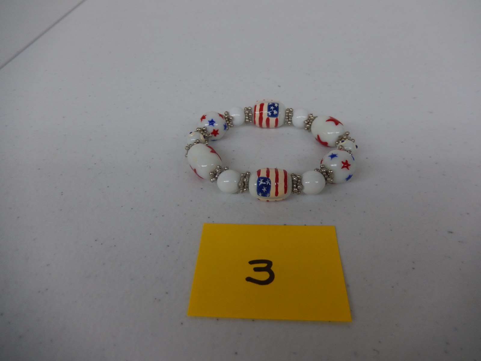 Patriotic Red White Blue Bead Bracelets – YOU PICK (See Description)