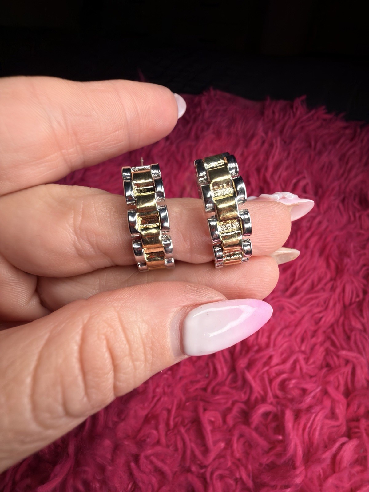 18K Brazilian Gold Filled CZ Bracelet & Hoop Earring Set | 7.5”