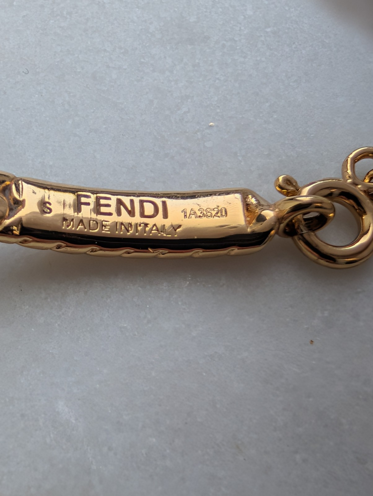 Vintage Fendi Gold-Plated “FF” Logo Bangle Bracelet – Repair & Restoration