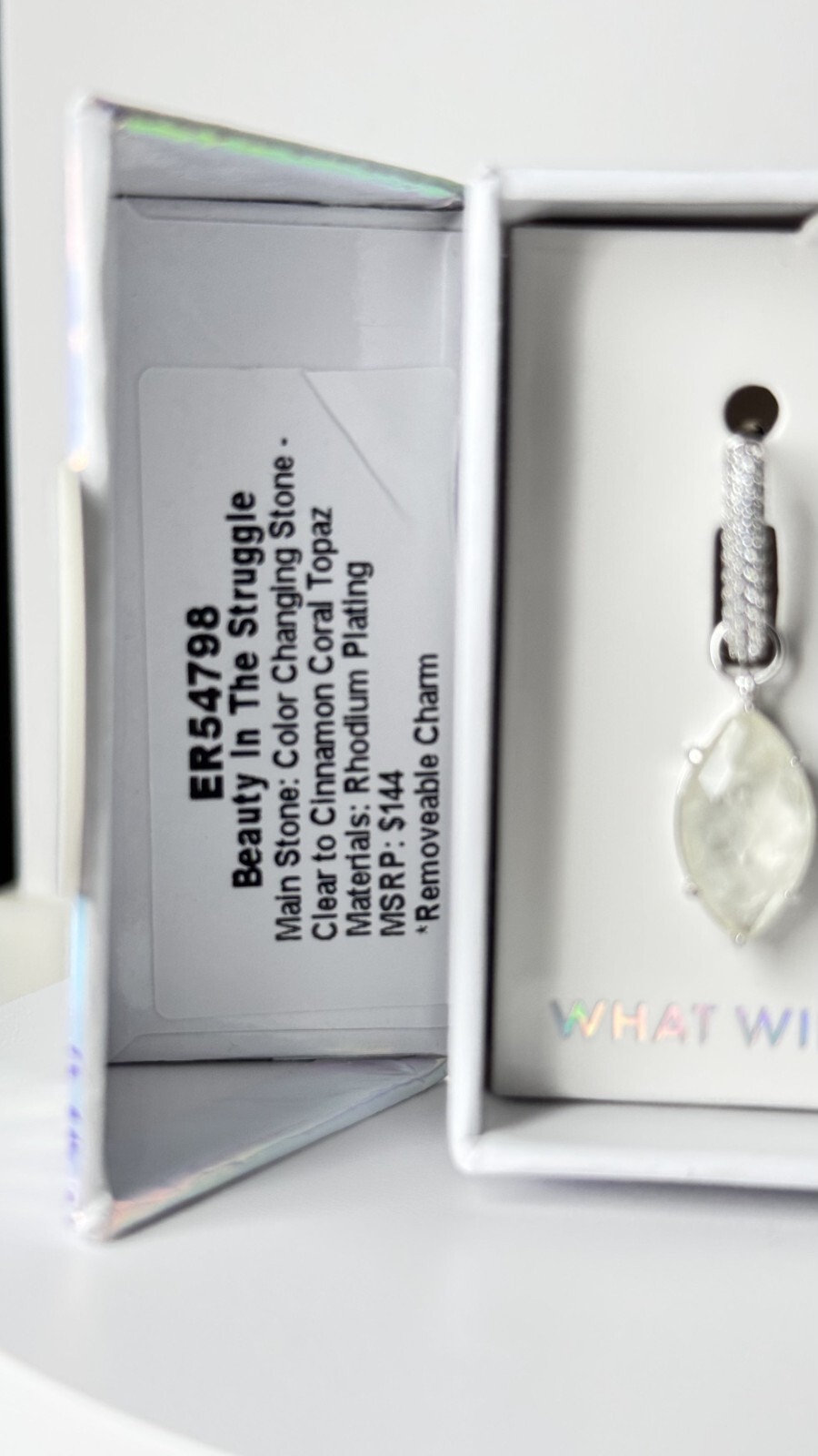 Bomb Party MHA Mental Health “Beauty In The Struggle” Clear to Cinnamon Coral