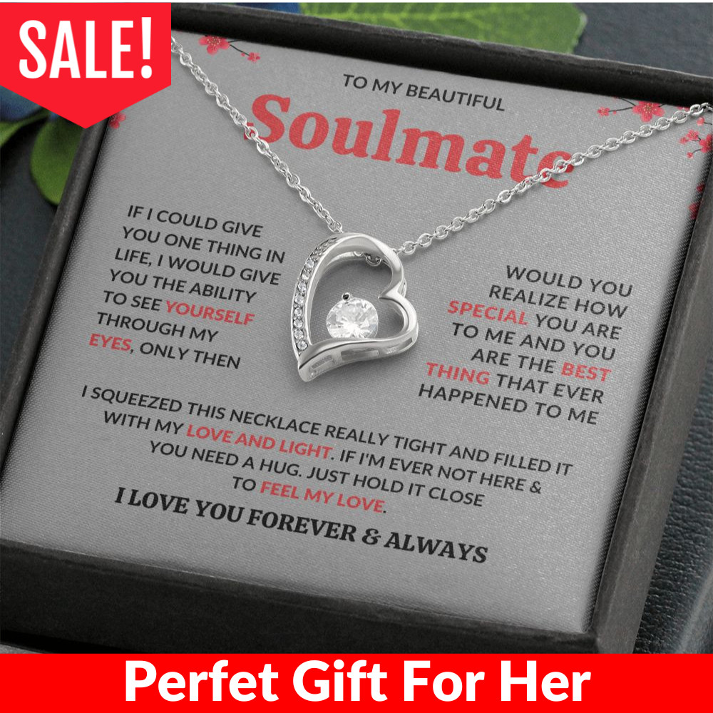 Soulmate Necklace Gift, Romantic Jewelry for Her, Perfect for Any Occasion