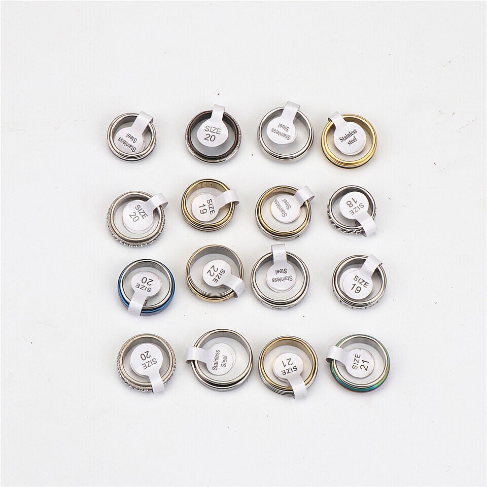 LOT 50pcs Stainless Steel Rings Wholesale Men Women Fashion Jewelry lot