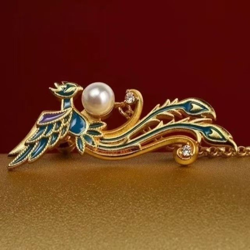 New Chinese Phoenix Long Tassel Stud Earrings Women