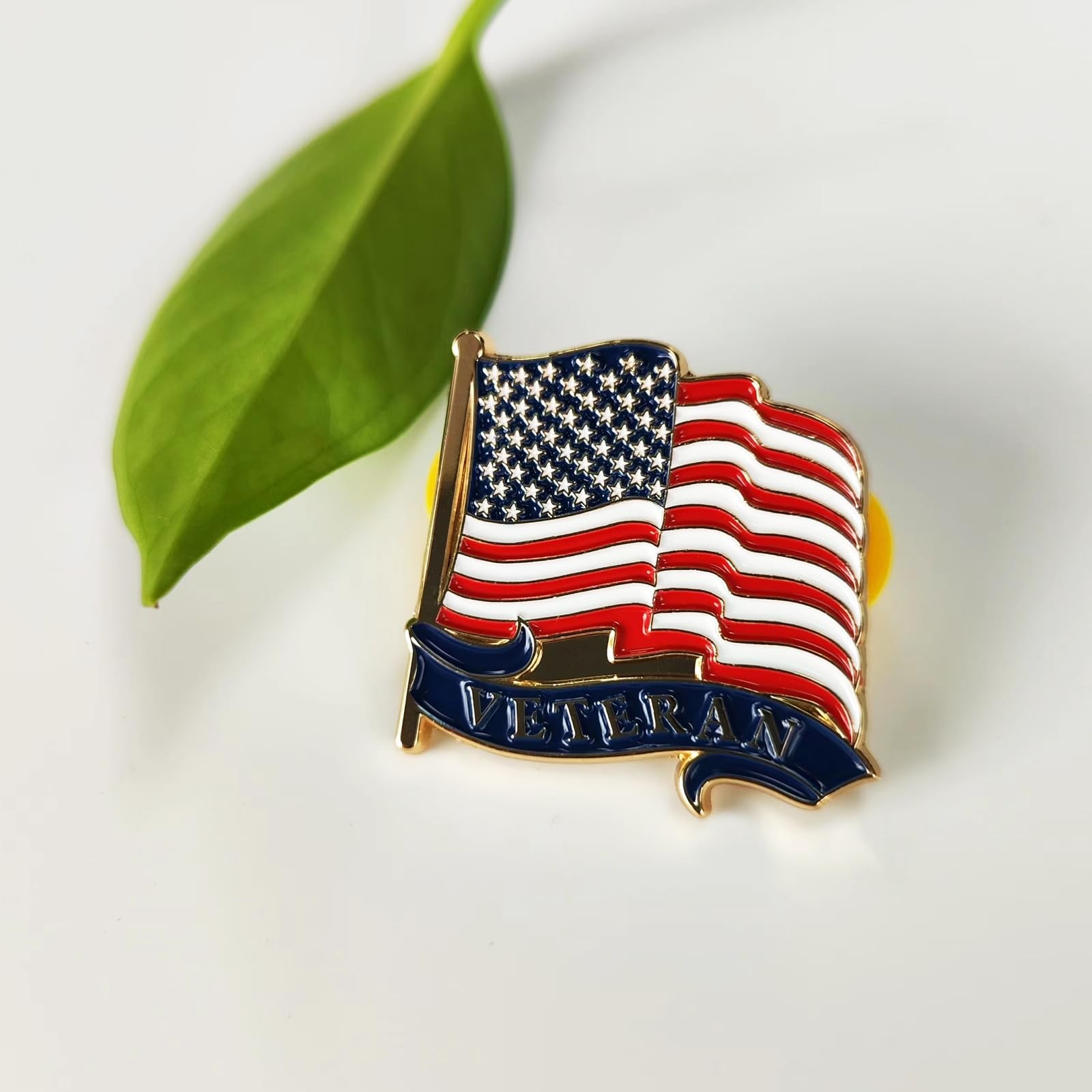 Arturbo for Veteran Pin American Flag Lapel Pins USA Normal, Veteran1pcs gold