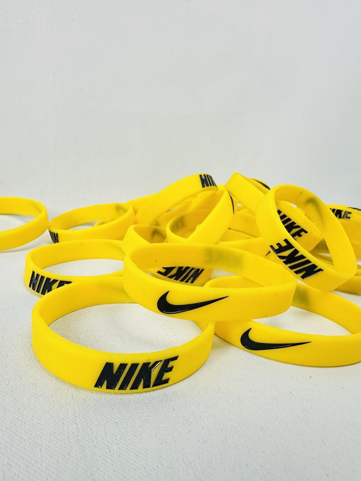 100 Pcs of Nike Silicone Wristband Bracelets Mixed Colors/pick Colors You Want