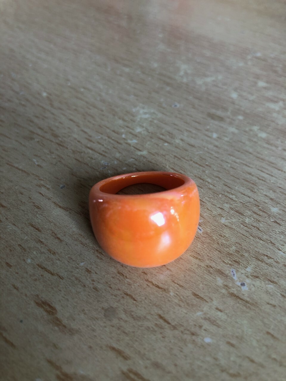 Glossy Bright Coloured Dome Plastic Resin Acrylic Ring – Retro 80’s – NEW
