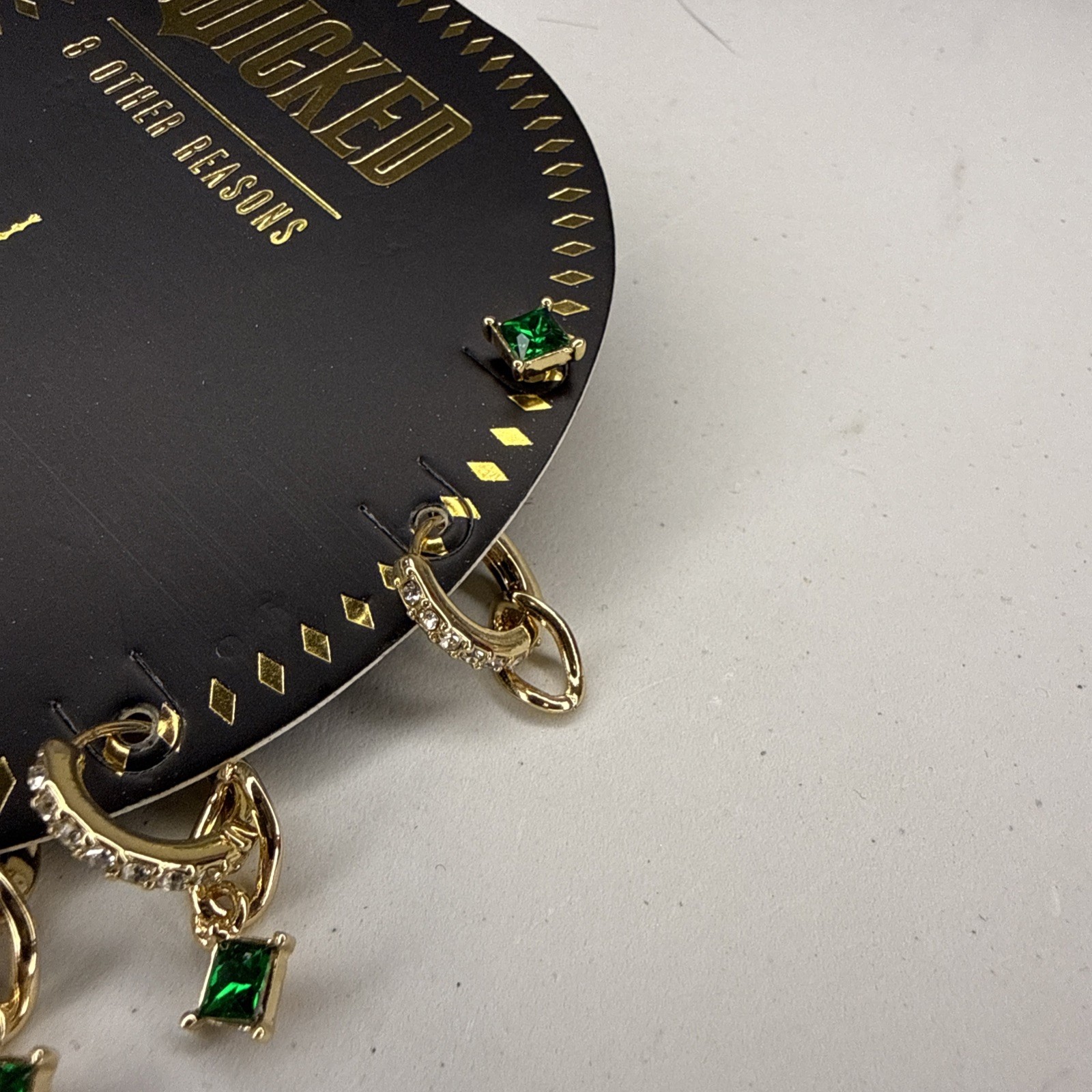 NEW Wicked X 8 Other Reasons Destined To Fly Earring Set 5 Pairs 18k Gold Plate