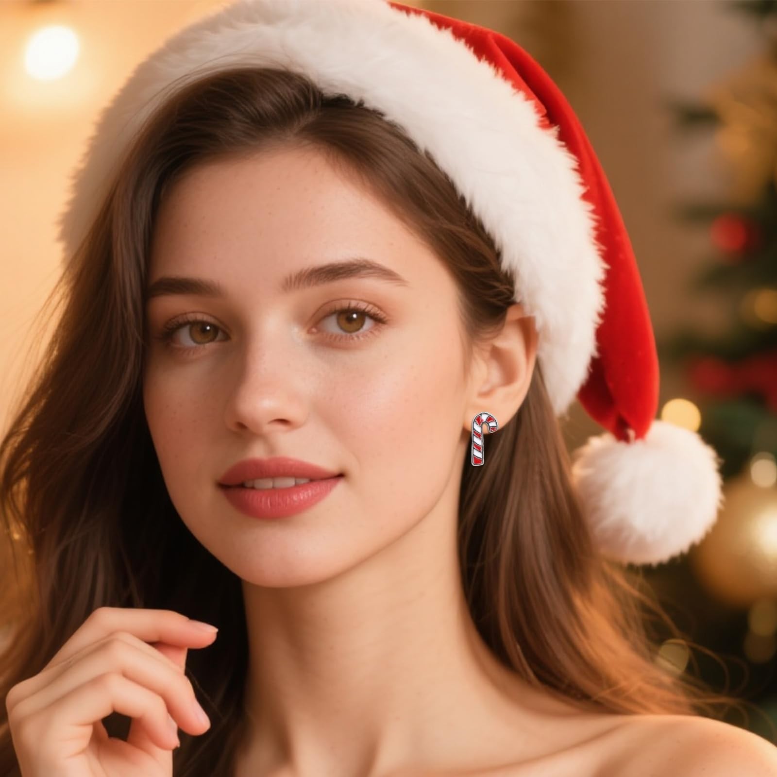 Mikovivi 12 Pairs Christmas Stud Earrings Medium, as shown in the picture