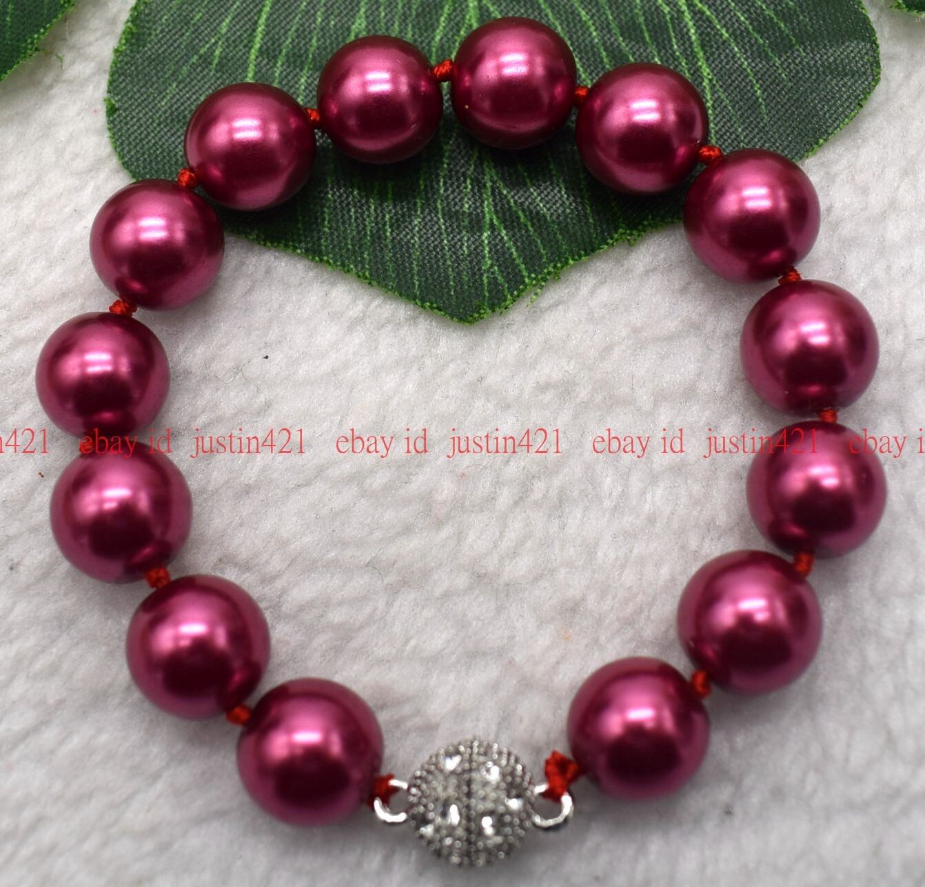 Genuine 8/10/12mm Multicolor South Sea Shell Pearl Round Beads Bracelet 7-9″ AAA