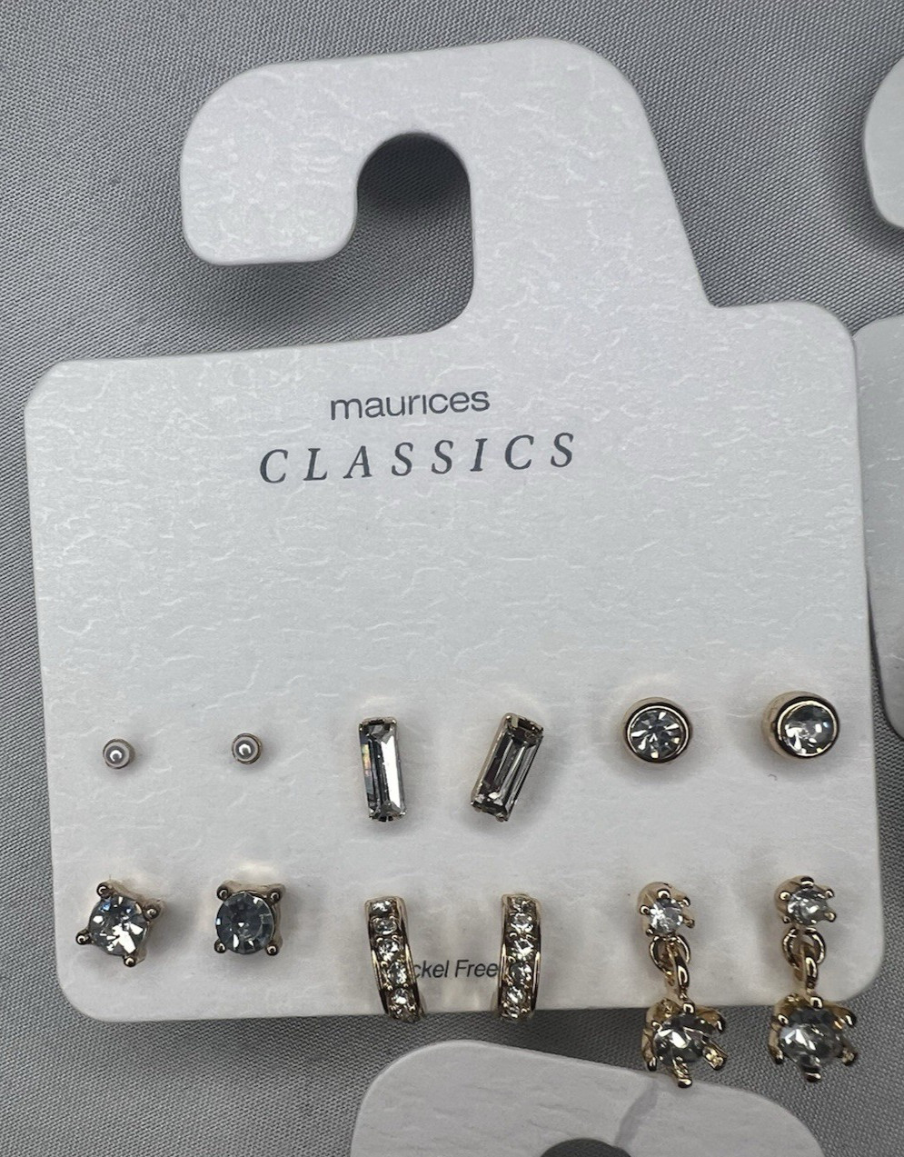 Maurices Nickel Free Bulk Lot of 9 Stud and J hoop Gold & Silver Tone Brand New