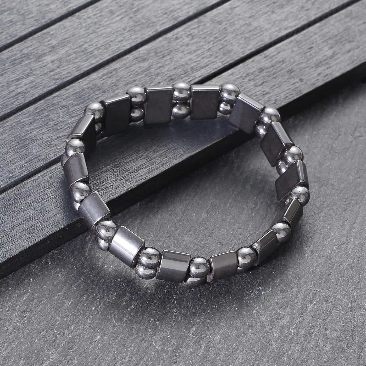 Magnetic Hematite Bracelets Pain Relief Powerfull Elastic Therapy Arthritis Gift